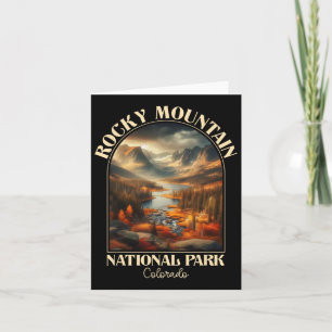 Rocky Mountain National Park Autumn Season Camping Card