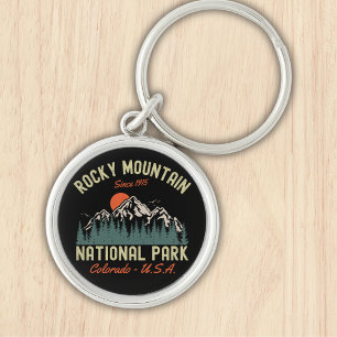 Rocky Mountain National Park Beaituful Landscape Key Ring