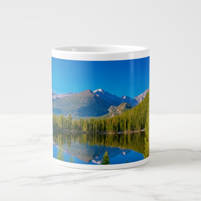 Rocky Mountain National Park Bear Lake Large Coffee Mug (Front)