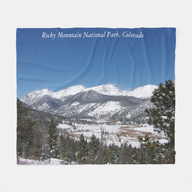 Rocky Mountain National Park blanket (Front (Horizontal))