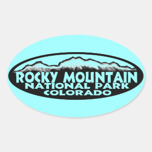 Rocky Mountain National Park blue oval stickers