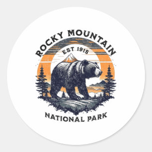 Rocky Mountain National Park  Classic Round Sticker