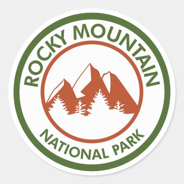 Rocky Mountain National Park Classic Round Sticker (Front)