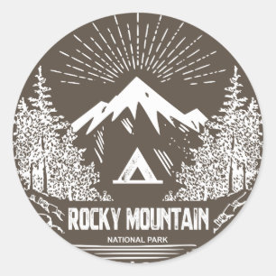 Rocky Mountain National Park Classic Round Sticker