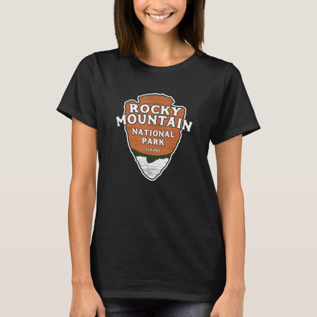 Rocky Mountain National Park Classic Style Arrowhe T-Shirt (Front)