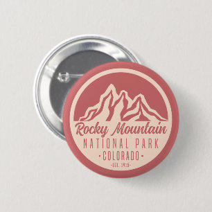 Rocky Mountain National Park Colorado 6 Cm Round Badge