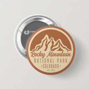 Rocky Mountain National Park Colorado 6 Cm Round Badge
