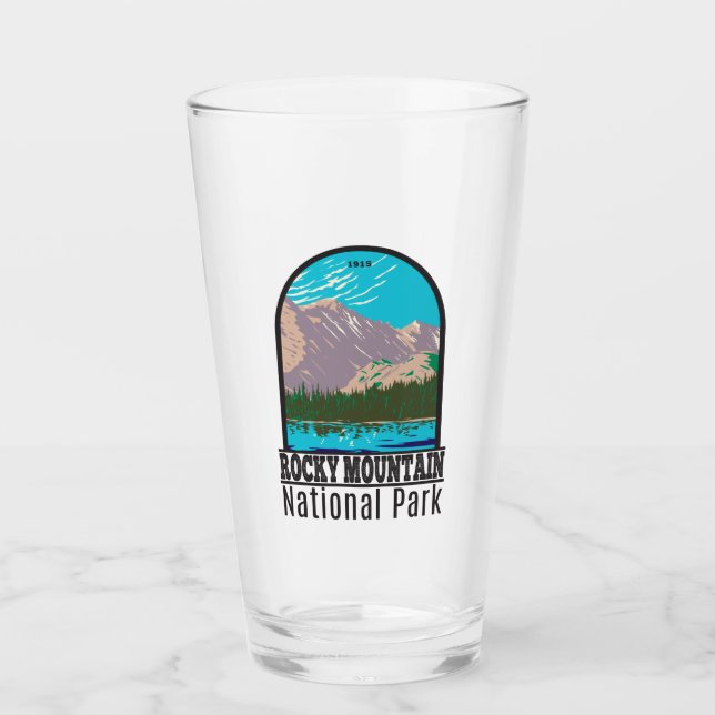 Rocky Mountain National Park Colorado Bear Lake Glass (Front)