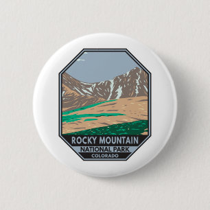 Rocky Mountain National Park Colorado Grays Peak 6 Cm Round Badge