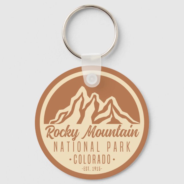 Rocky Mountain National Park Colorado Key Ring (Front)