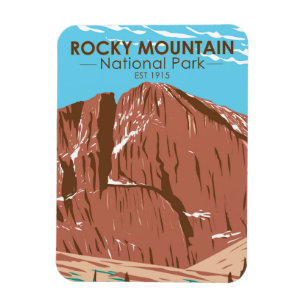 Rocky Mountain National Park Colorado Longs Peak Magnet