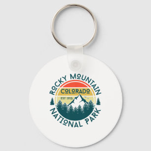 Rocky Mountain National Park Colorado Nature Hikin Key Ring