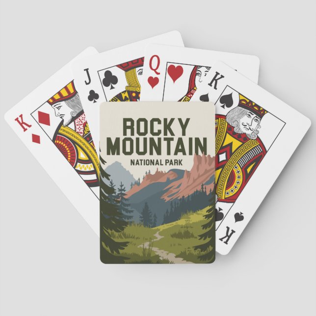 Rocky Mountain National Park Colorado Playing Cards (Back)