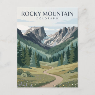 Rocky Mountain National Park Colorado Postcard
