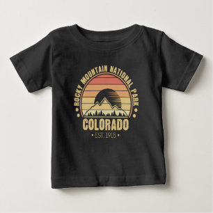Rocky Mountain National Park Colorado Rerto Baby T-Shirt