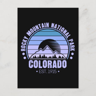 Rocky Mountain National Park Colorado Retro Postcard