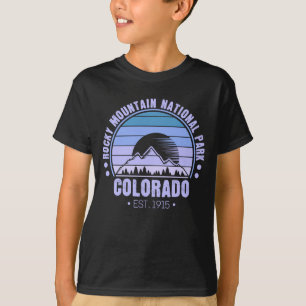 Rocky Mountain National Park Colorado Retro T-Shirt