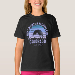Rocky Mountain National Park Colorado Retro T-Shirt