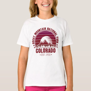 Rocky Mountain National Park Colorado Retro T-Shirt
