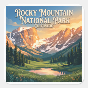 Rocky Mountain National Park Colorado Square Sticker