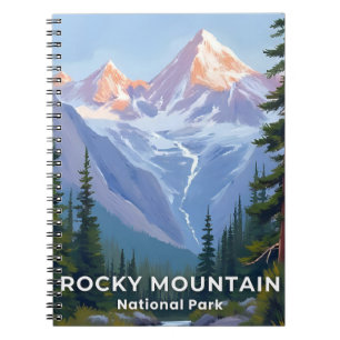 Rocky Mountain National Park Colorado Travel Art Notebook