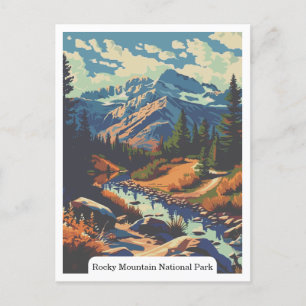Rocky Mountain National Park, Colorado USA Postcard