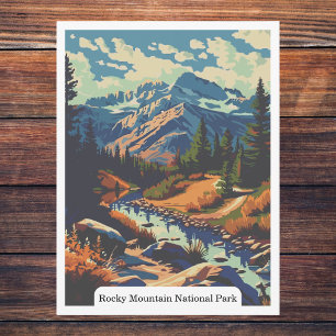 Rocky Mountain National Park, Colorado USA Postcard