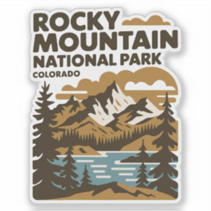 Rocky Mountain National Park Colorado Vintage Art
