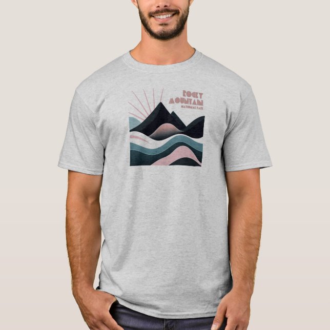 Rocky Mountain National Park Coloured Hills T-Shirt (Front)