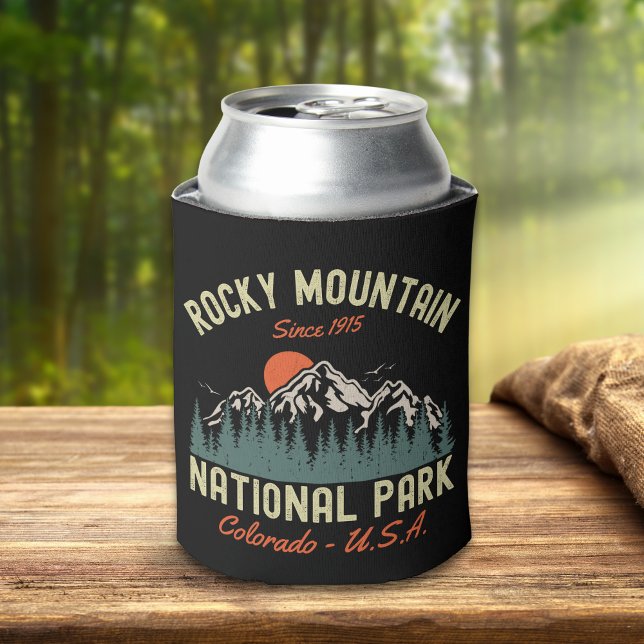 Rocky Mountain National Park Cute Landscape Can Cooler (Creator Uploaded)