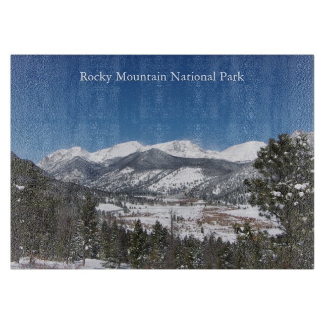 Rocky Mountain National Park cutting board (Front)