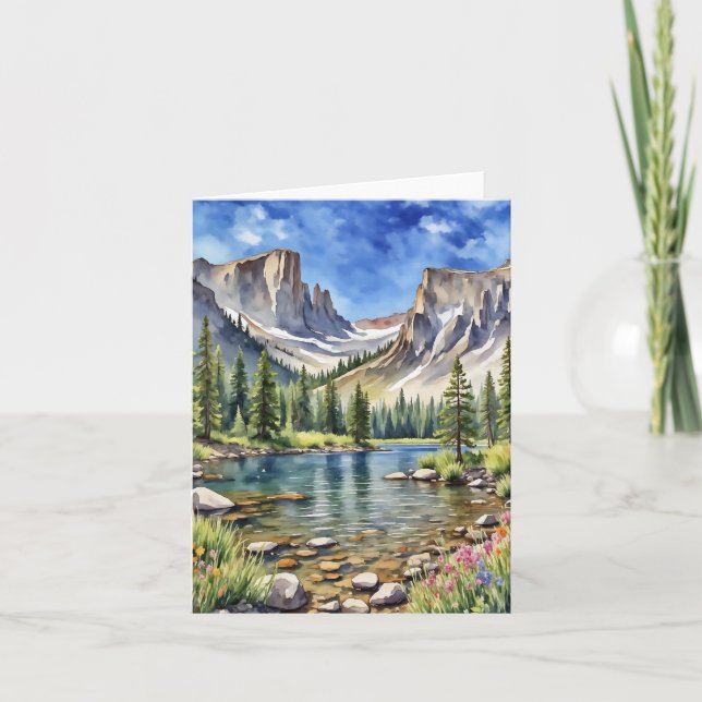 Rocky Mountain National Park Dream Lake Card (Front)