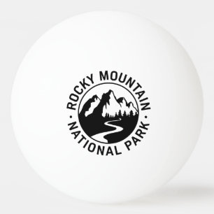Rocky Mountain National Park Emblem Ping Pong Ball