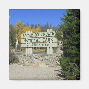 Rocky Mountain National Park Entrance Magnet