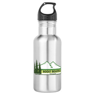 Rocky Mountain National Park Green Stripes 532 Ml Water Bottle