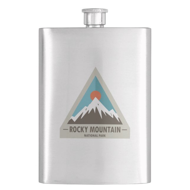 Rocky Mountain National Park Hip Flask (Front)