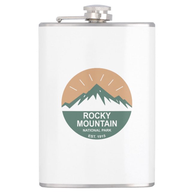 Rocky Mountain National Park Hip Flask (Front)