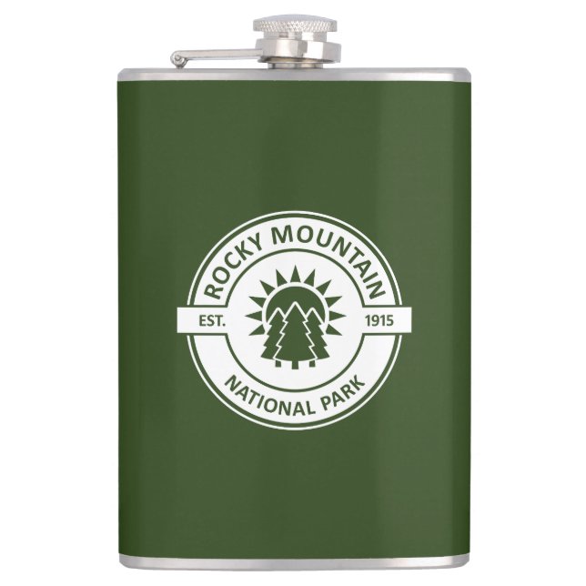 Rocky Mountain National Park Hip Flask (Front)
