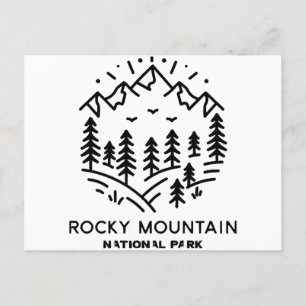 Rocky Mountain National Park  Holiday Postcard