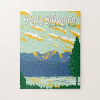 Rocky Mountain National Park Illustration Travel