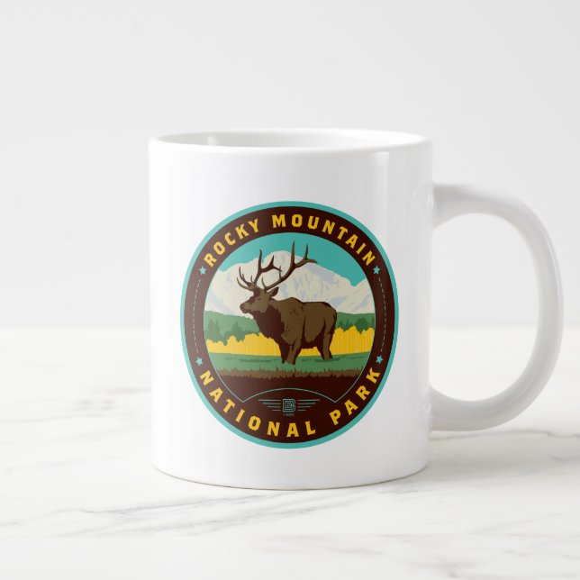 Rocky Mountain National Park Large Coffee Mug (Right)