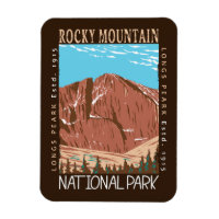 Rocky Mountain National Park Longs Peak Distressed