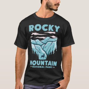 Rocky Mountain National Park Moose Deer Hiking Out T-Shirt
