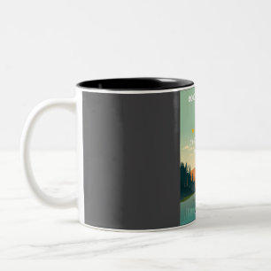 Rocky Mountain National Park One Star Review Subpa Two-Tone Coffee Mug