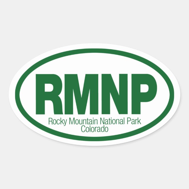 Rocky Mountain National Park Oval Sticker (Front)