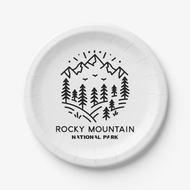 Rocky Mountain National Park  Paper Plate (Front)