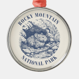 Rocky Mountain National Park Pika Ornament