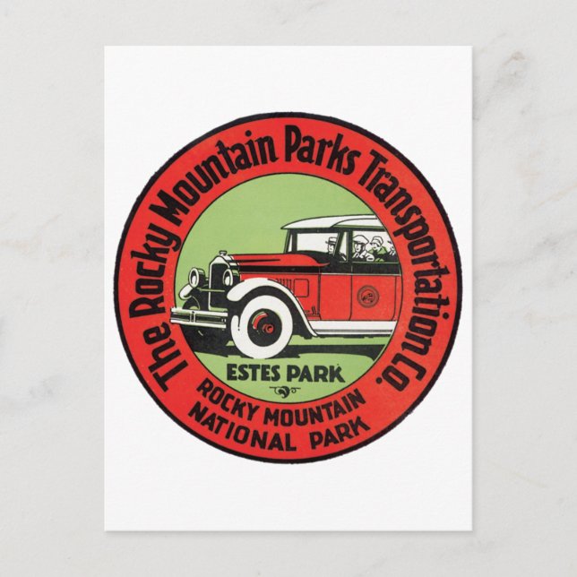 Rocky Mountain National Park Postcard (Front)