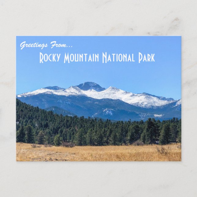 Rocky Mountain National Park Postcard (Front)