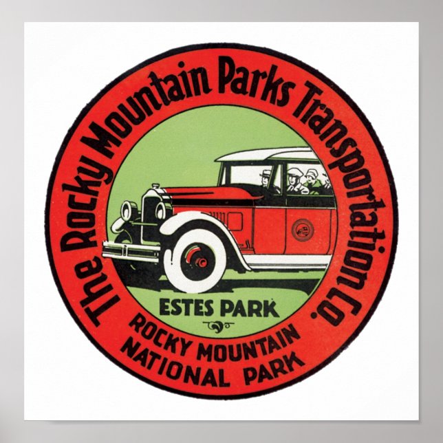 Rocky Mountain National Park Poster (Front)